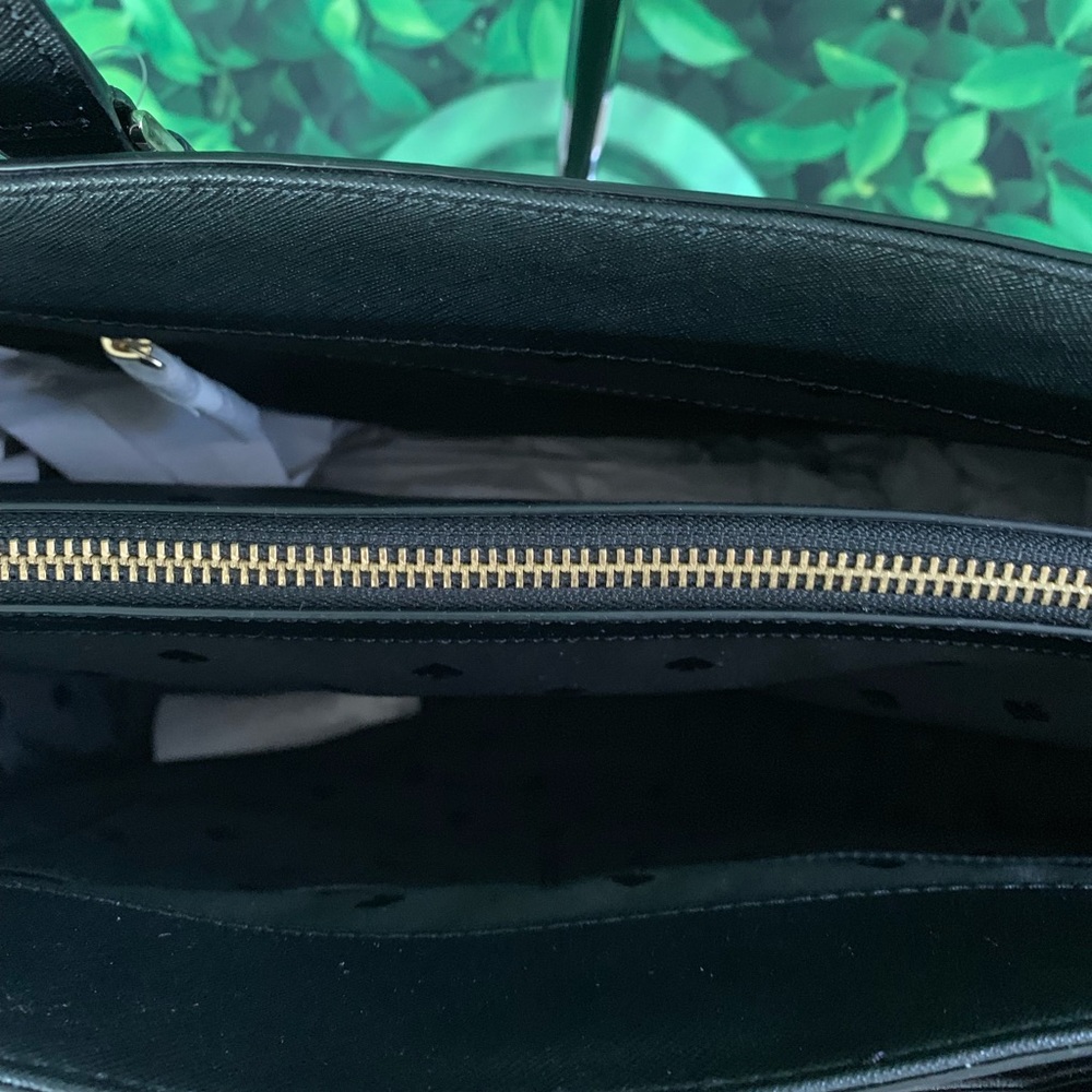 Cameron large laptop tote Kate spade black leather - Picture 2 of 6